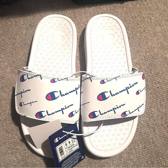 Champion Other - Champion Kids White Slide Sandals
